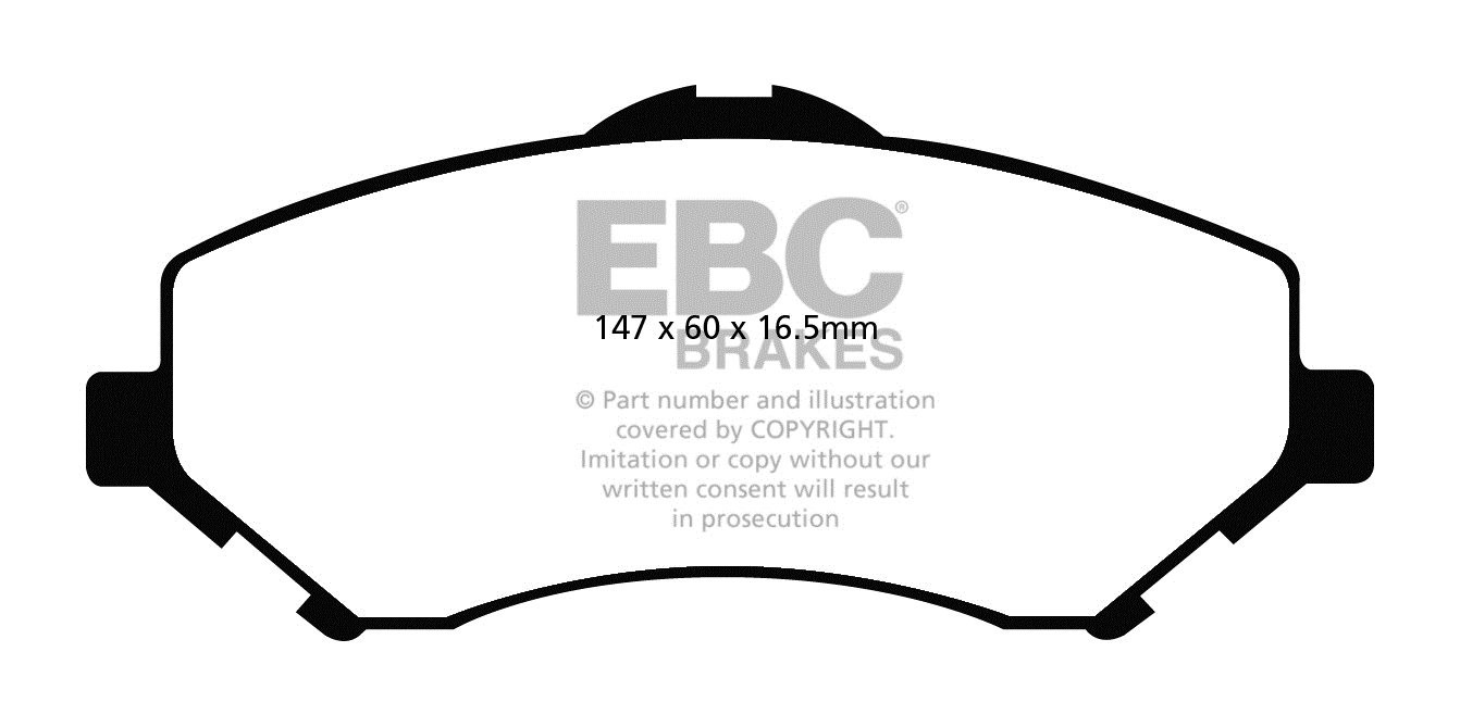 EBC Brakes CHRYSLER (USA) Grand Voyager 3.8 2008-2010 Remblokken