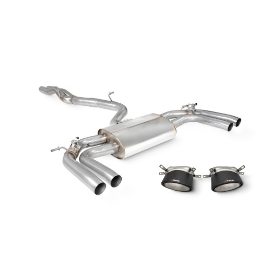 Audi RS3 8Y Saloon / Sedan 21 - Current ROW Non-GPF Model Resonated Cat/GPF-back system with valves