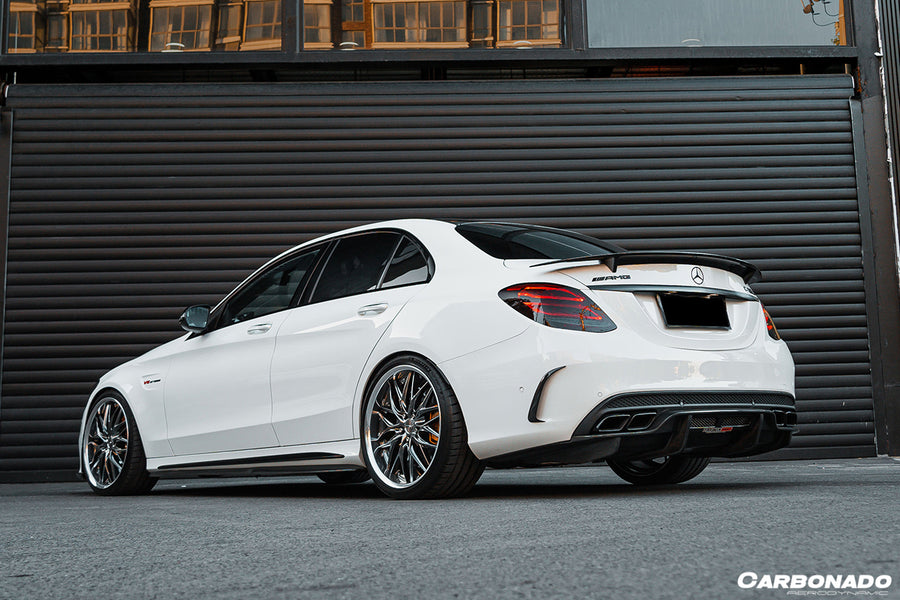 Mercedes Benz C-Class W205 Sedan PS Style Carbon Zijskirts 2015-2021