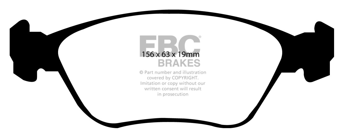 EBC Brakes VOLVO S70 2.3 Turbo T5R 97-2000 Remblokken voorzijde