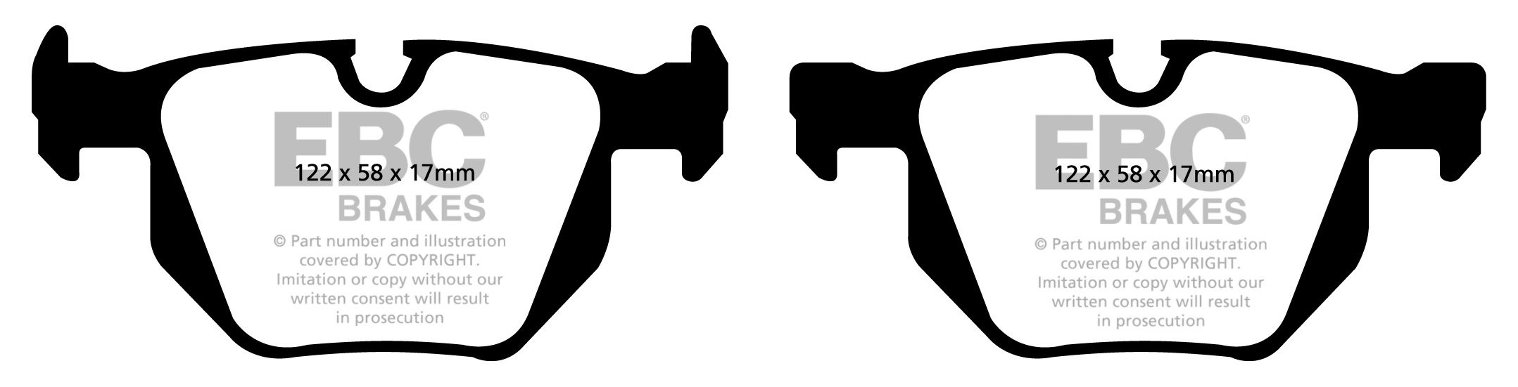 EBC Brakes BMW 335X (4WD) 3.0 Twin Turbo (E90) 2007-2008 Remblok