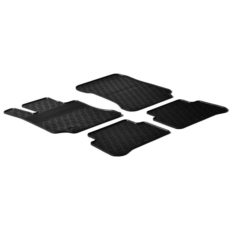 Rubbermatten  Mercedes E-Klasse W212 2009-2013 (G profiel 4-delig + montageclips)