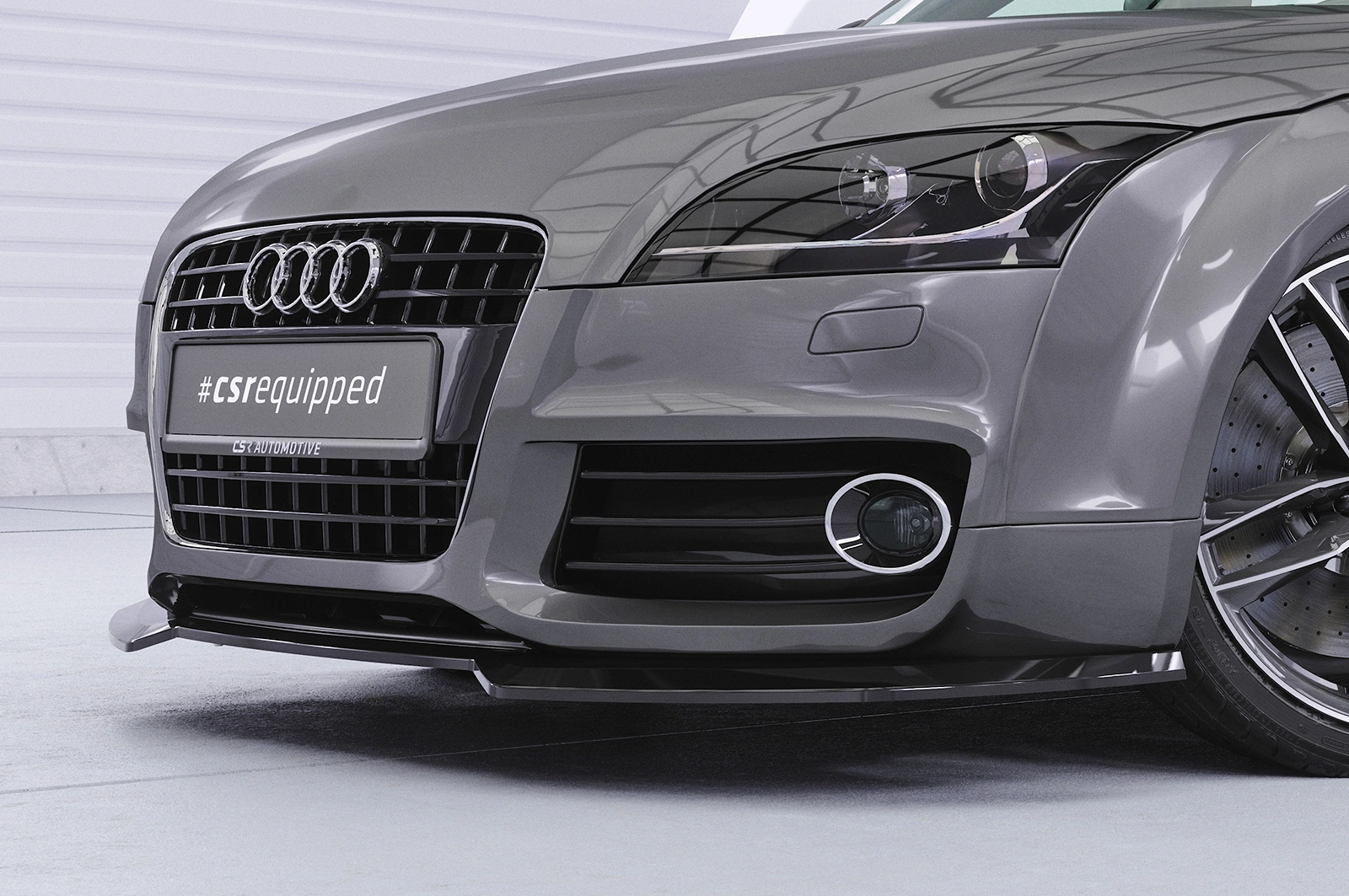Voorspoiler Audi TT (8J) S-Line glans zwart