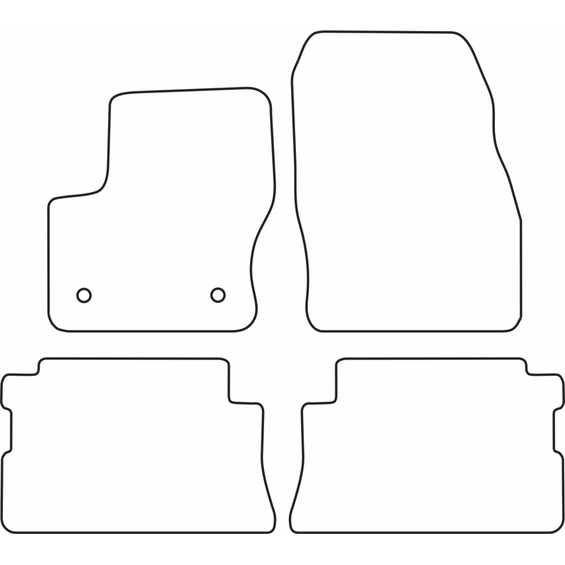 Automatten Velours  Ford Kuga 2012-