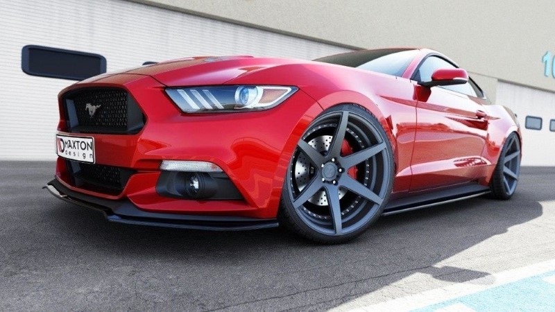Zijskirts Diffusers Ford Mustang Mk6 Glanzend Zwart