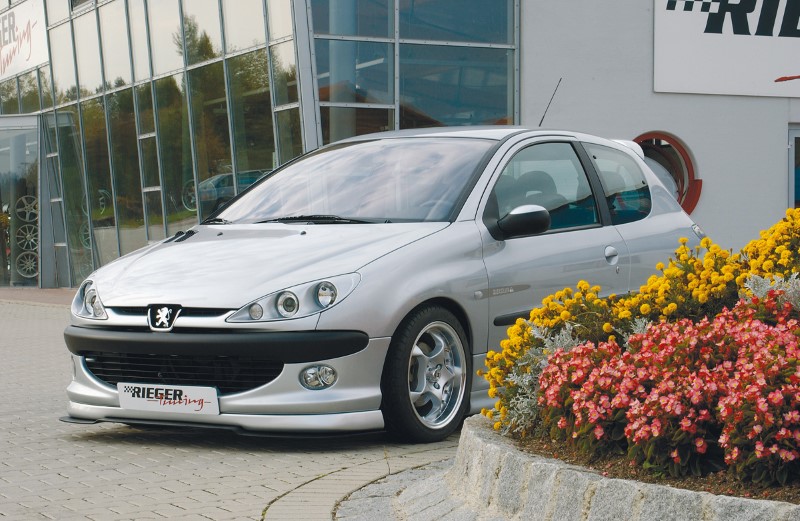 Voorspoiler Peugeot 206 Grote voorbumper Rieger