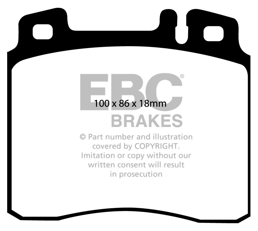 EBC Brakes MERCEDES S-Class (W140) S500 93-98 Remblokken voorzij
