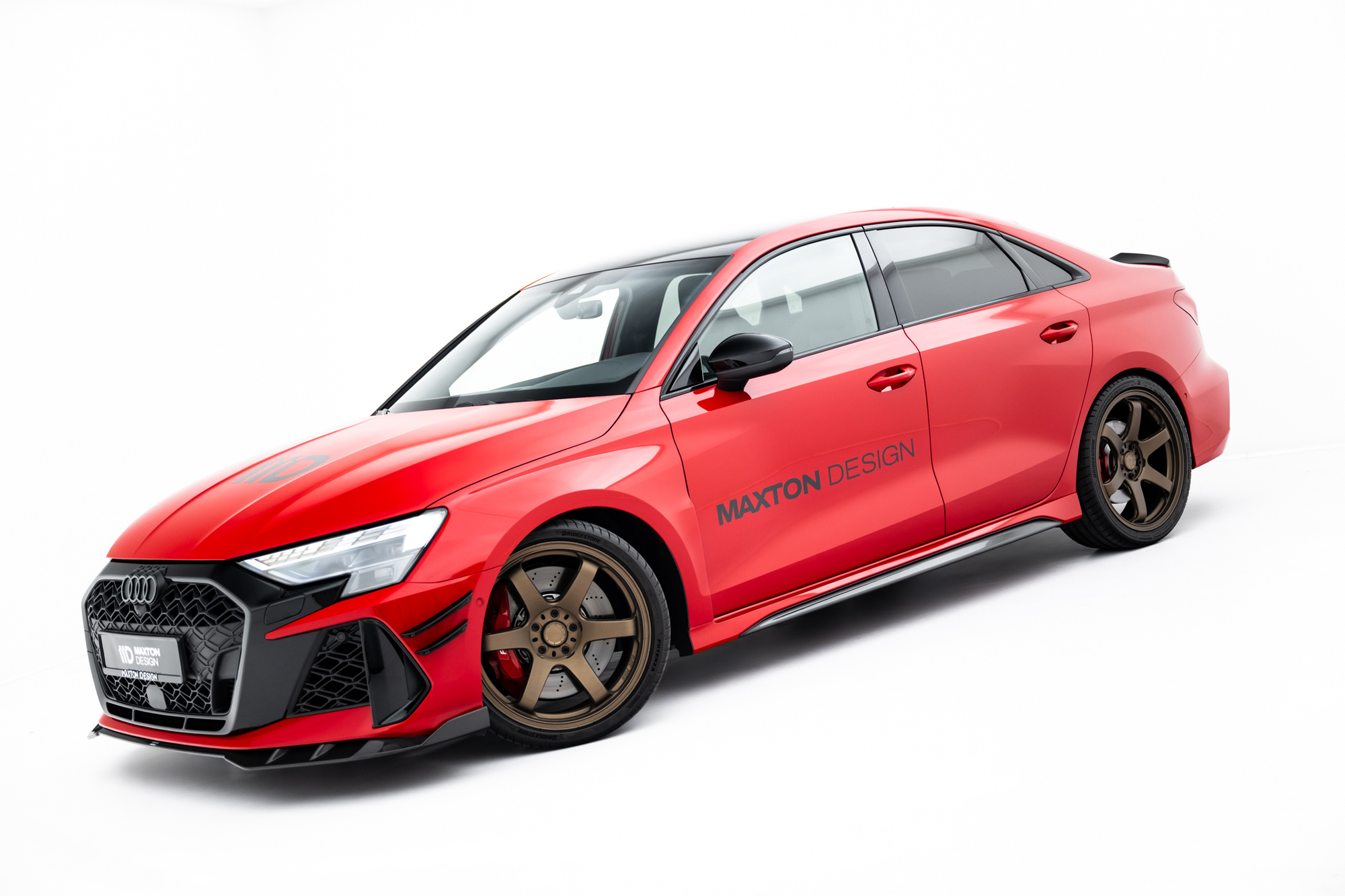 Prepreg Carbon Fiber Zijskirts V.2 Audi RS3 Sedan 8Y Facelift – Maxton Design