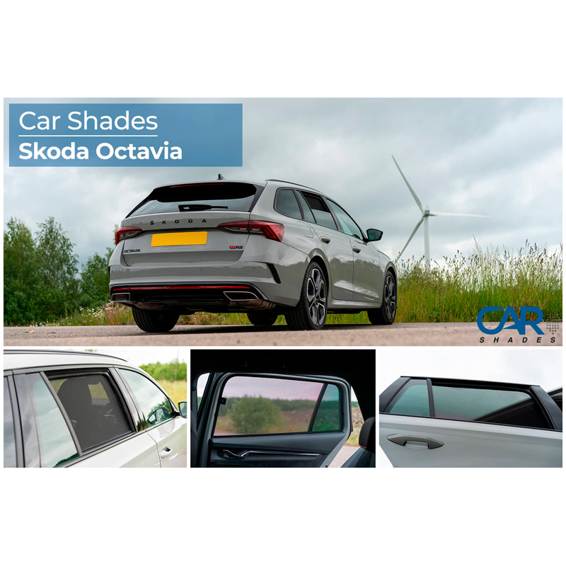 Set Car Shades (achterportieren)  Skoda Octavia IV (NX5) Kombi 2020- (2-delig)