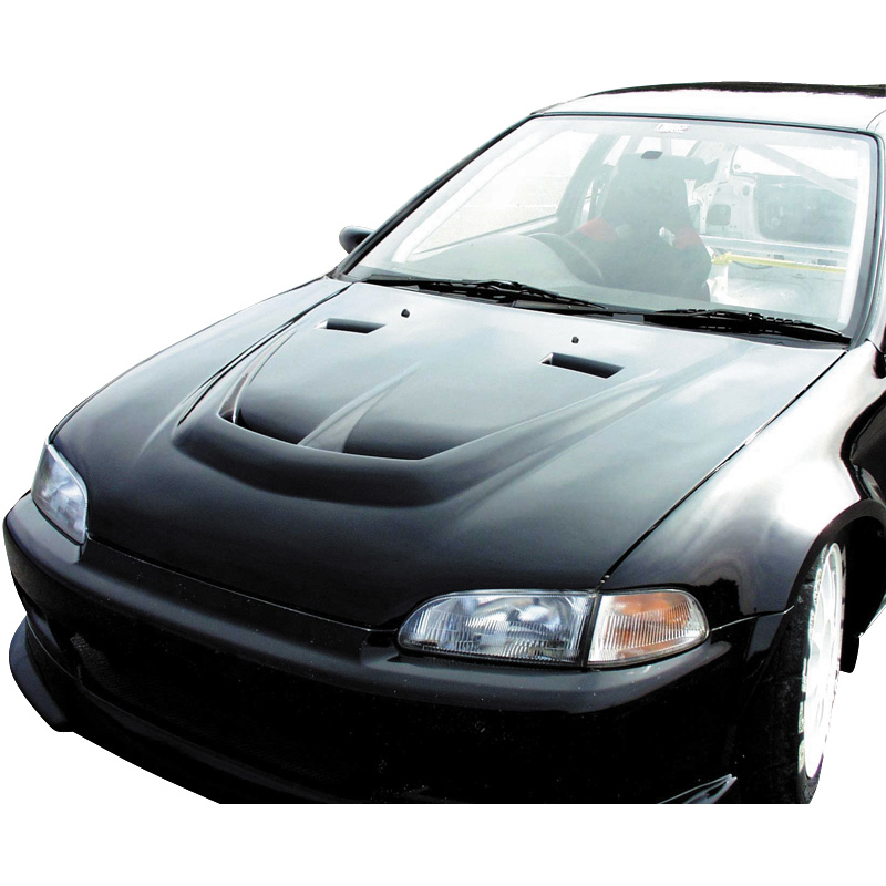 Chargespeed Motorkap  Honda Civic EG 2/3-deurs 1992-1995 + Luchtinlaten (FRP)
