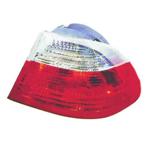 Achterlicht links buiten BMW E46 99->> ALLEEN CABRIO WIT-ROOD/NI
