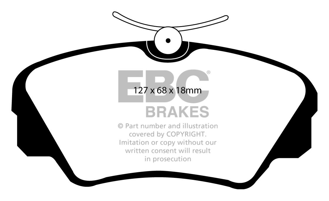 EBC Brakes OPEL Omega A 3.0 24v 89-93 Remblokken voorzijde green