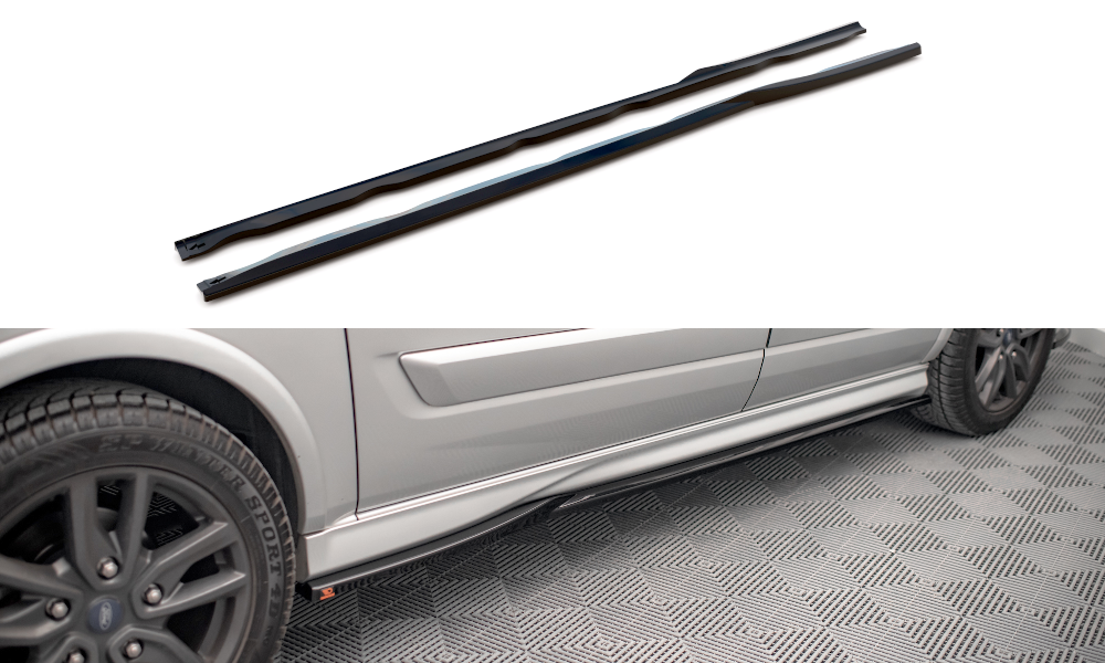 Zijskirts Ford Transit Custom ST Line Mk1 FL Maxton Glans Zwart