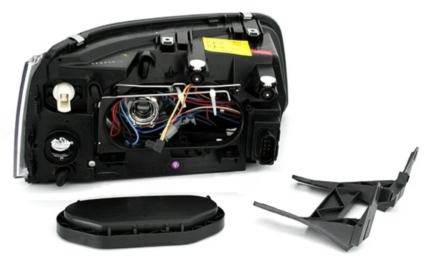 Koplampen VW Transporter T5 multivan Helder zwart