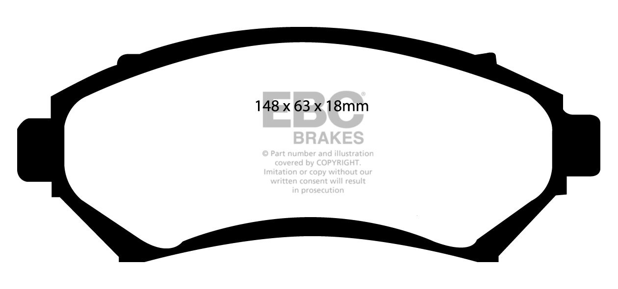 EBC Brakes PONTIAC Grand Prix 3.1 97-2003 Remblokken voorzijde r