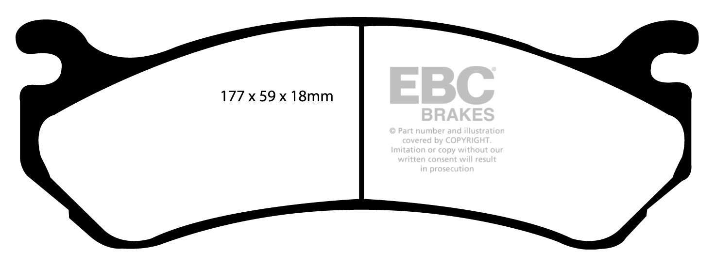 EBC Brakes CHEVROLET Astro 4.3 2WD 2003-2005 Remblokken voorzijd