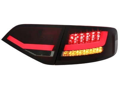 Achterlichten Audi A4 B8 07-11 Limousine Led Rood/smoke