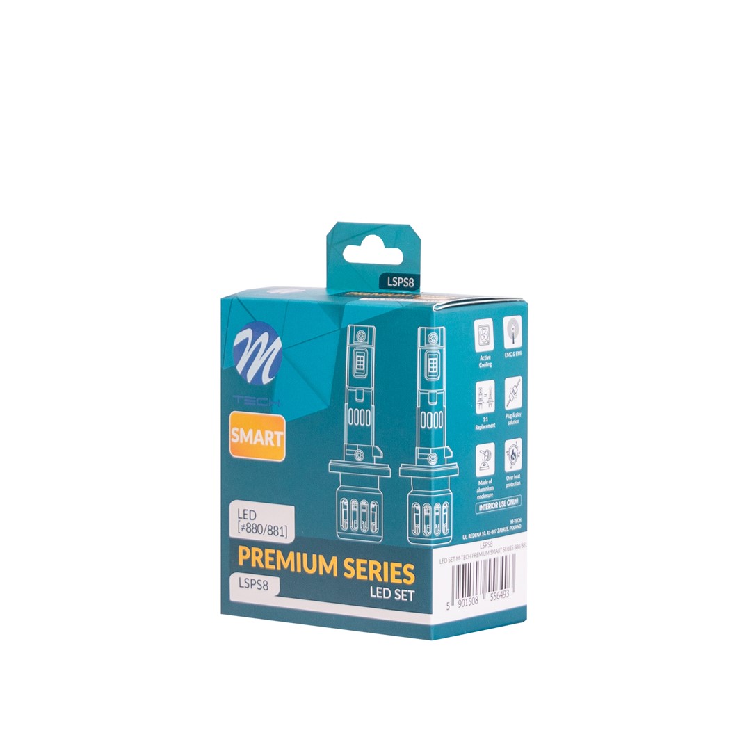 880/881 LED Lampen M-TECH Premium Smart Series Canbus