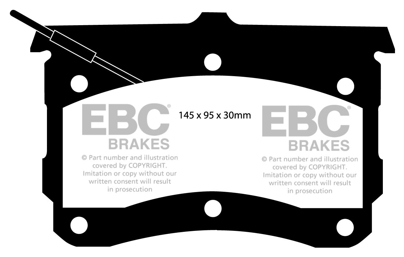 EBC Brakes VW Phaeton 4.2 (Brembo) 2003-2008 Remblokken voorzijd