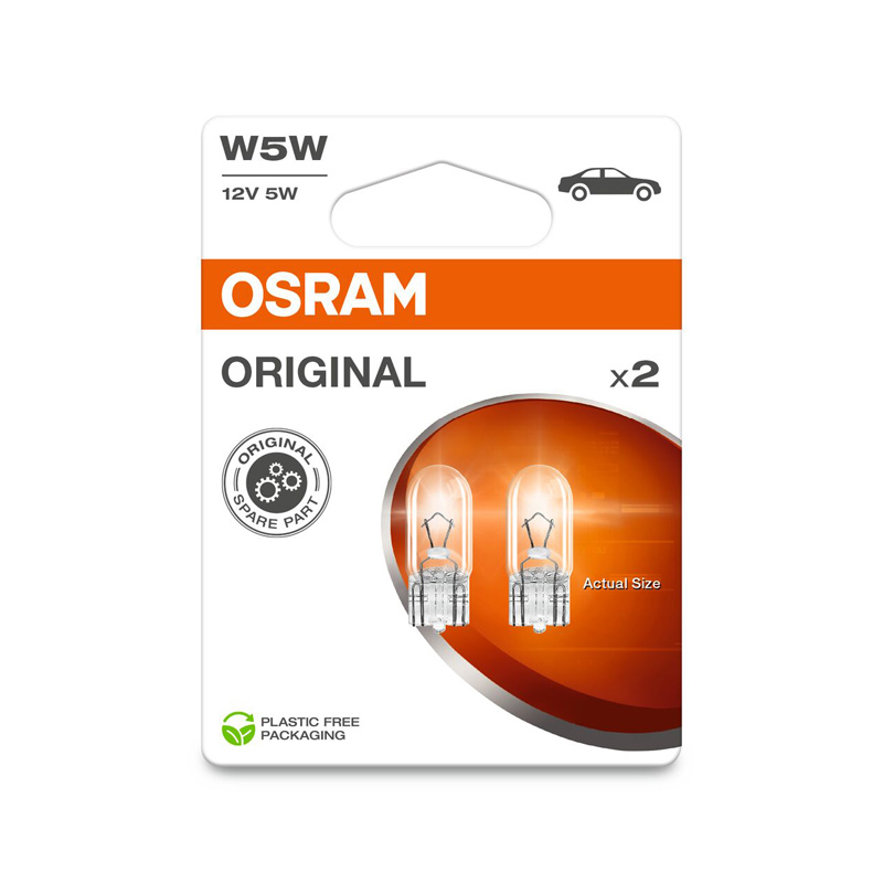 Osram Original Halogeen lampen - T10 - 12V/5W - set à 2 stuks