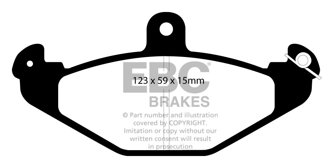 EBC Brakes RENAULT Safrane 2.0 99-2000 Remblokken achterzijde