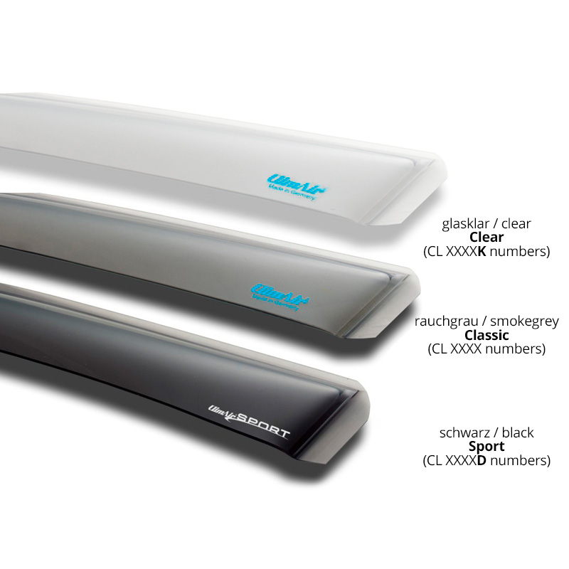 Zijwindschermen Master Dark (achter)  Jeep Grand Cherokee 2011-