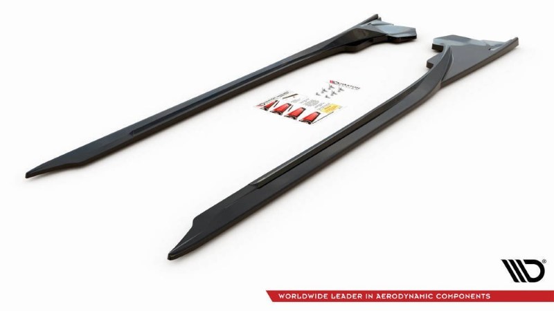 Zijskirts Diffusers BMW I8 Glanzend Zwart