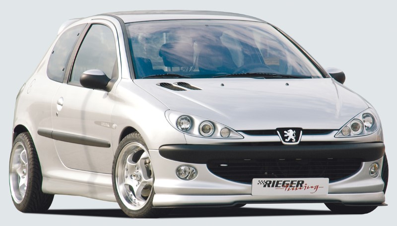Spoilerzwaard voor spoilerlip Peugeot 206 Grote/kleine voorbumpe
