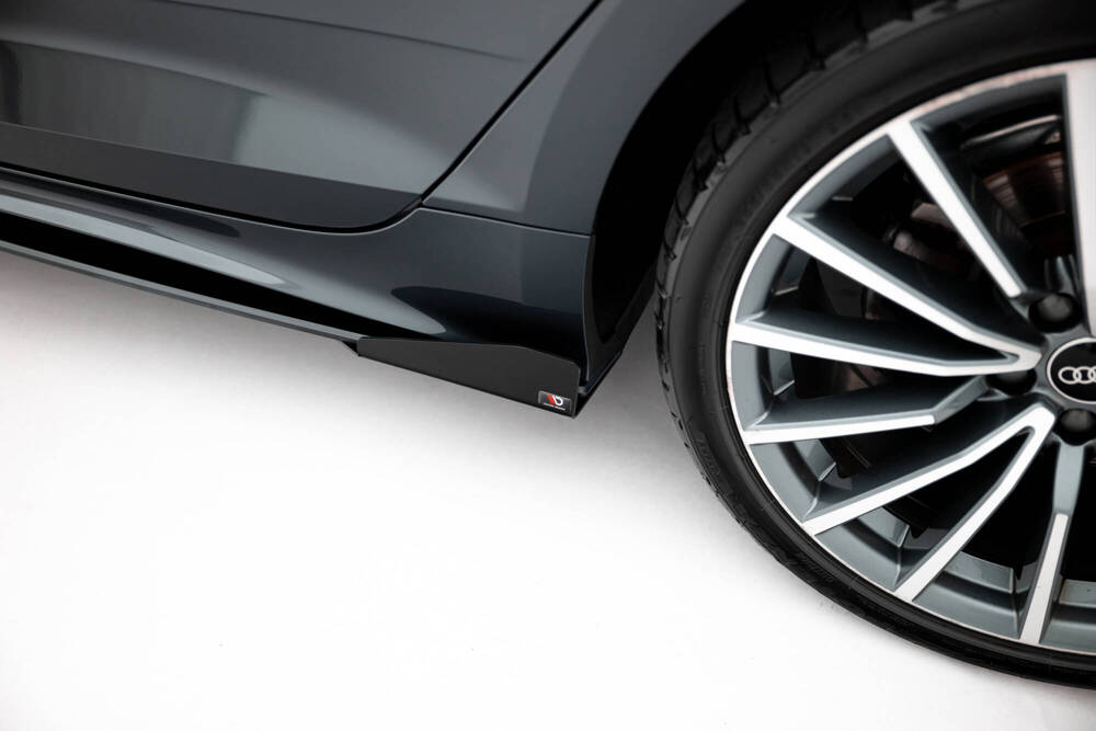 Zij Flaps Audi A5 Sportback F5 Facelift Maxton Glanzend zwart