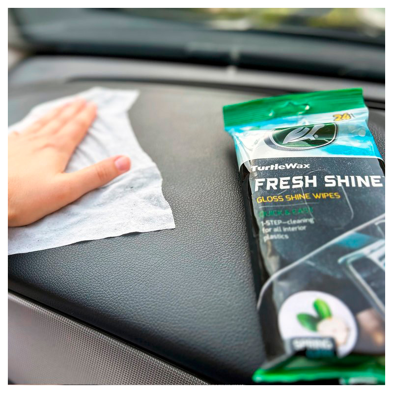 Turtle Wax 54095 Fresh Shine Gloss Interieurreinigerdoekjes 24 stuks