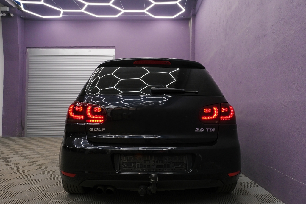 Achterlichten led VW Golf VI 10/08- R-look Dynamic LED Donker Rood/Smoke