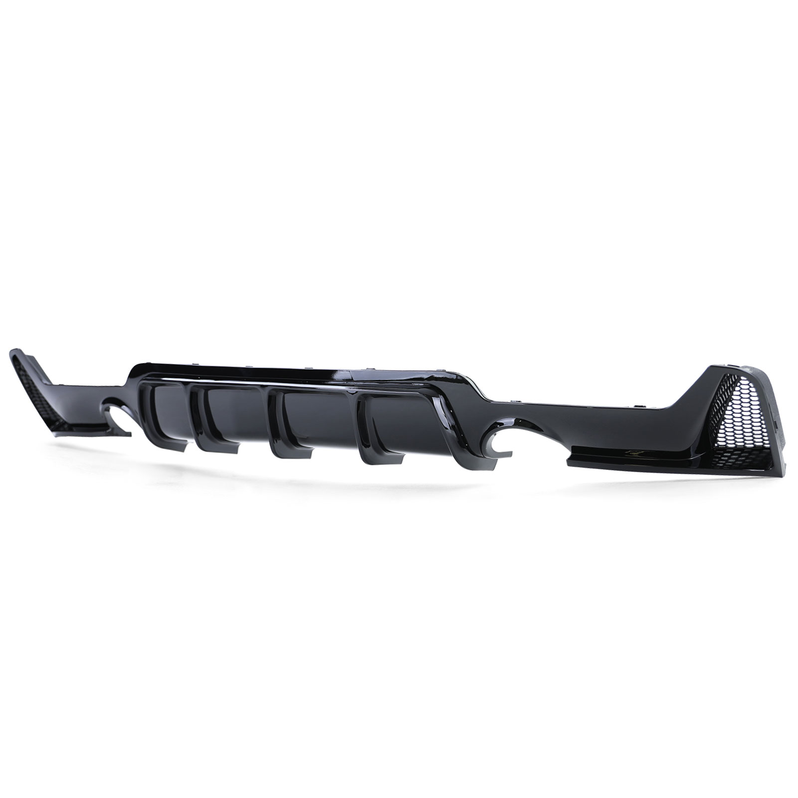 Diffusor BMW 4-serie F32 / F36 2013- Glans Zwart M-Pakket Duplex