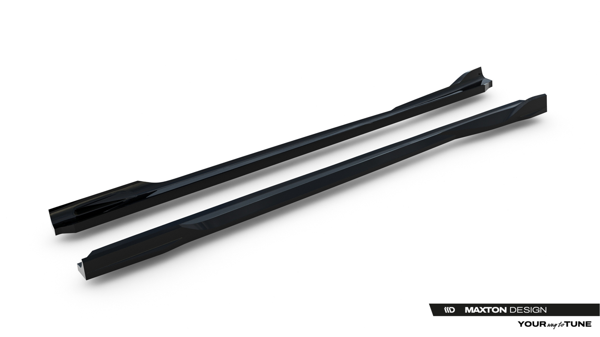 Zijskirts BMW X3 M-Pack / M50 G45 Glans Zwart