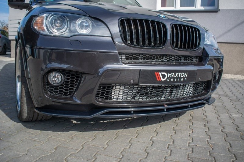 Voorspoiler BMW X5 E70 Facelift M-Pack Glanzend Zwart