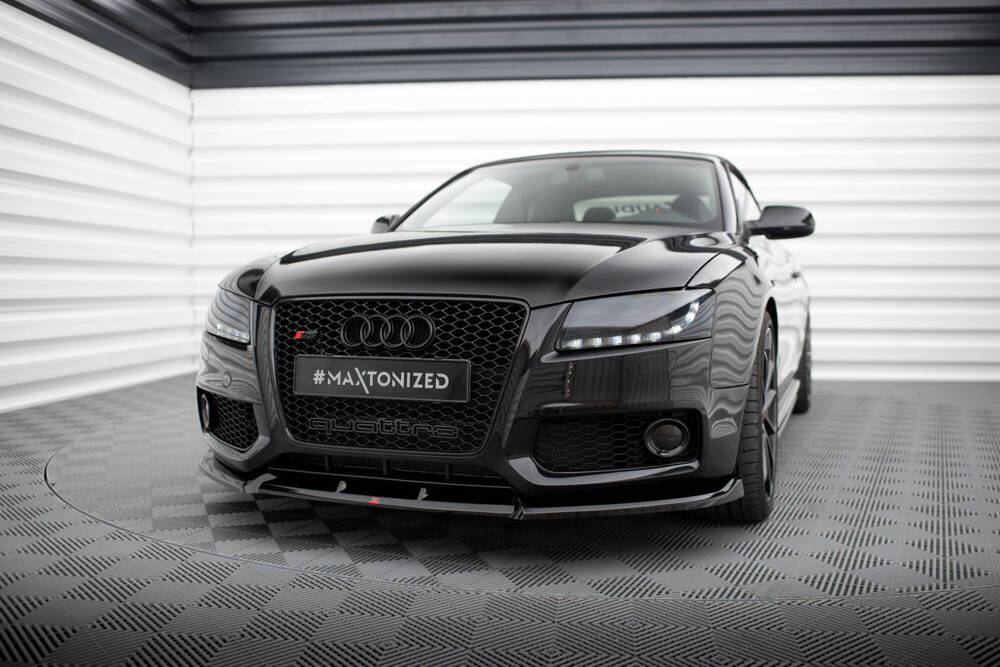 Voorspoiler V.2 Audi A5 S-Line / S5 Coupe / Cabrio Maxton Glans Zwart
