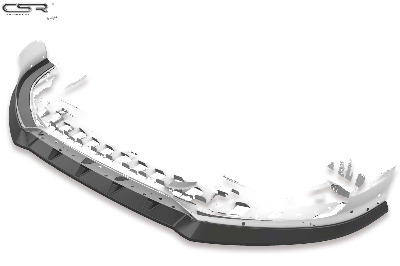 Voorspoiler Audi S3 / A3 8V S-Line Cabrio / Limo glans zwart – 2013–2016
