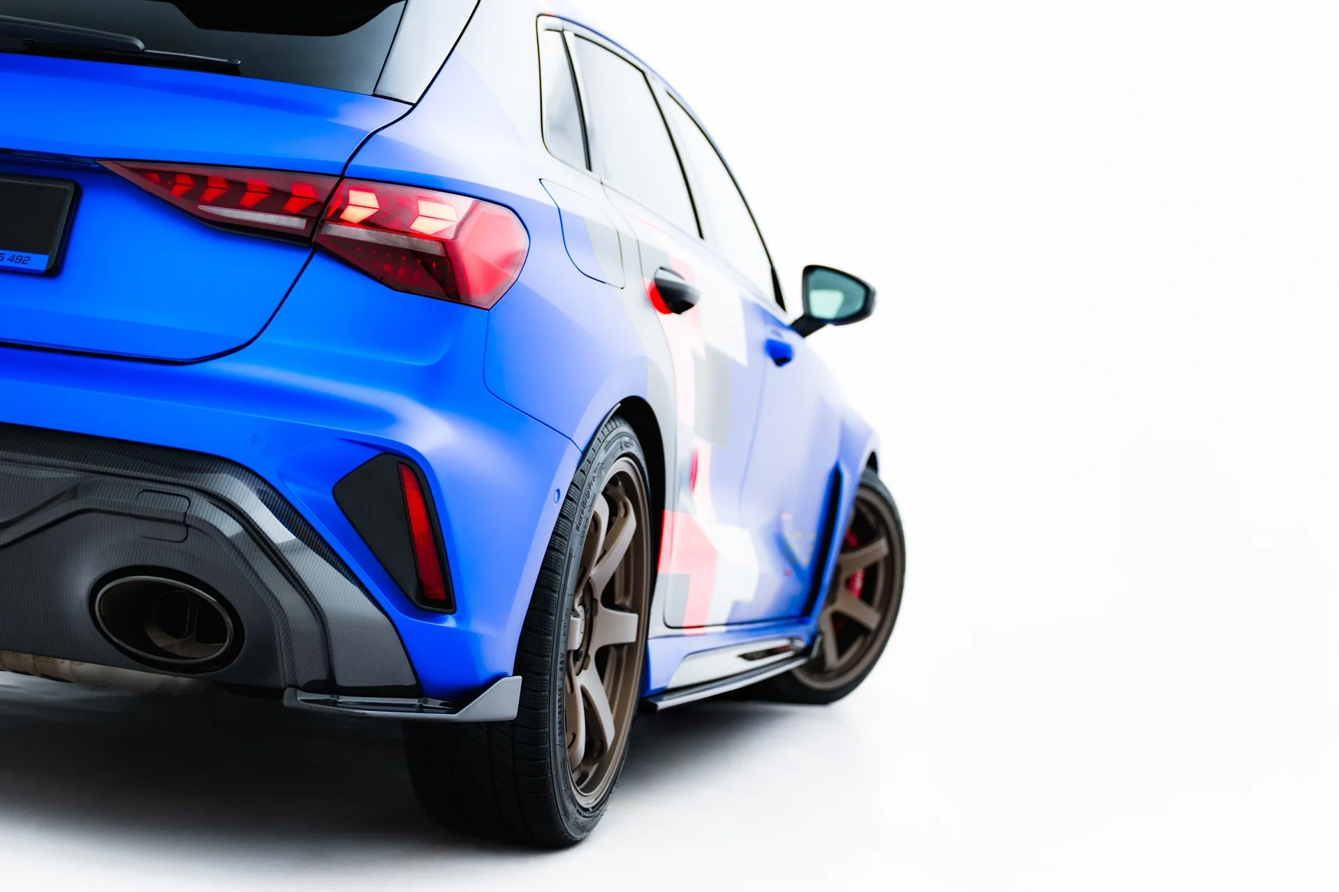 Achter Zij-Diffusers Audi RS3 Sportback 8Y Facelift Prepreg Carbon Fiber Maxton Design