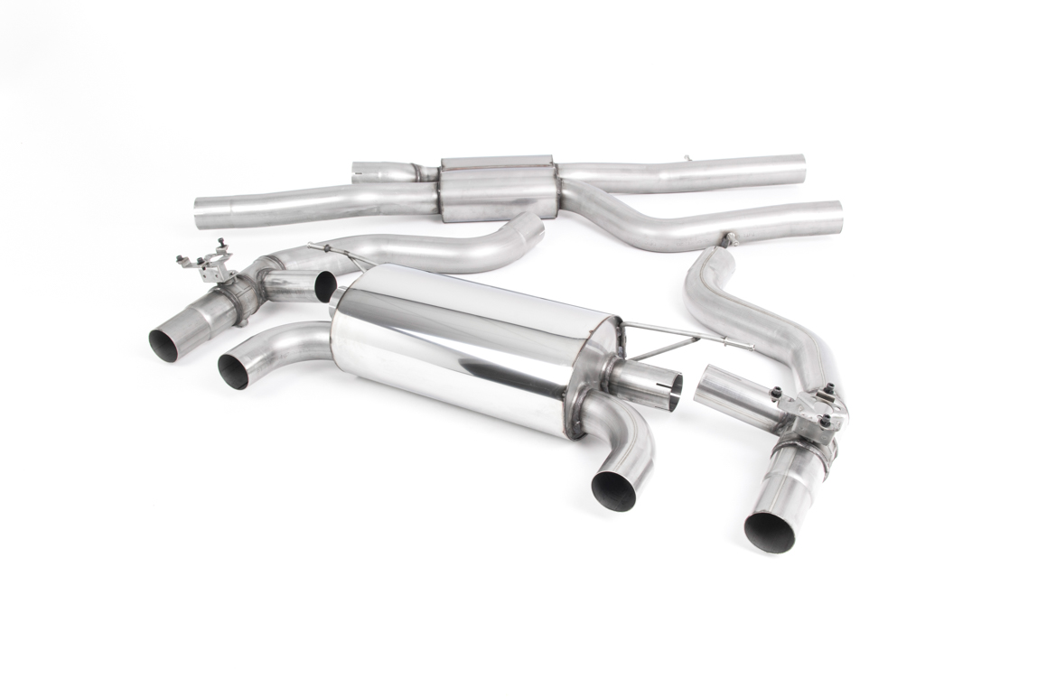 BMW M2 F87 Competition Milltek Cat-back GPF/OPF Back System with Titanium Trims - Race