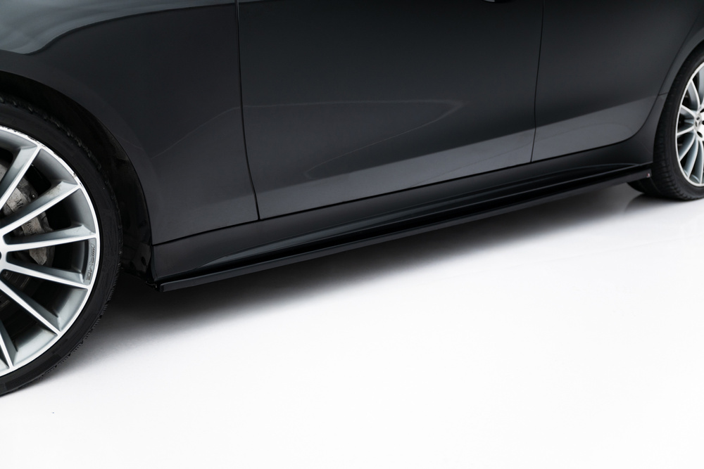 Zijskirts Mercedes AMG CLS AMG Pakket C257 Maxton Glans Zwart