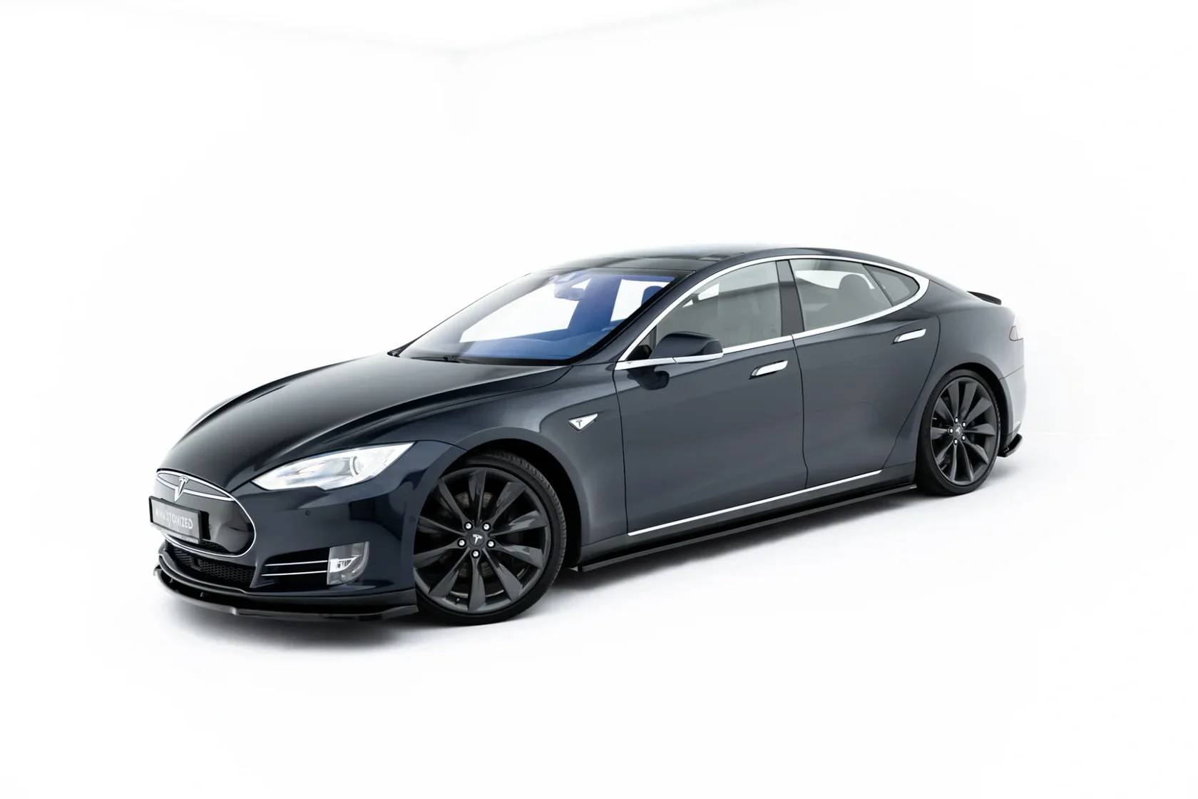 Zij Skirts Diffuser V.1 Tesla Model S Mk1 Maxton Glans Zwart