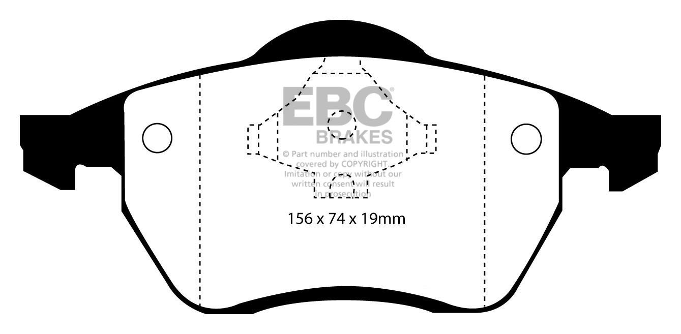 EBC Brakes VW Sharan 2.8 95-97 Remblokken voorzijde