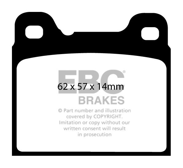 EBC Brakes VOLVO 940 2.0 90-97 Remblokken achterzijde