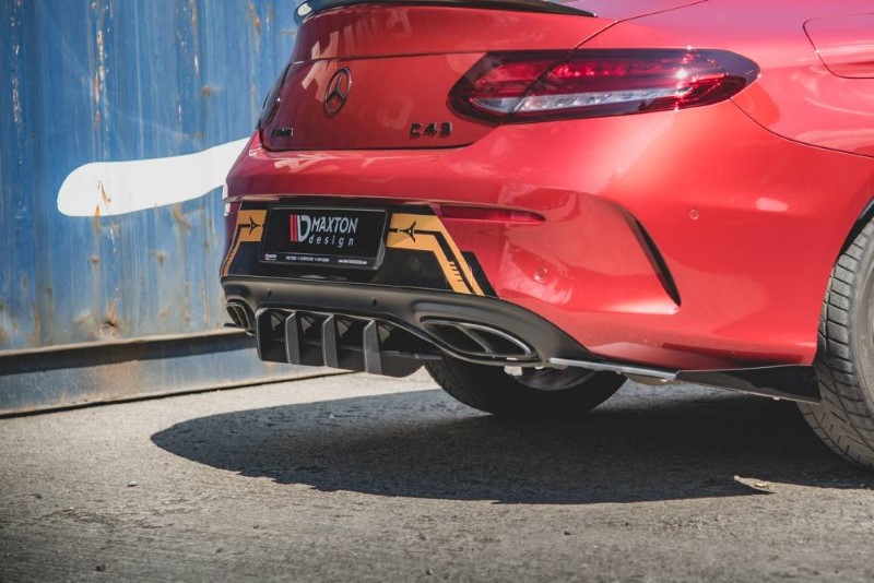 Race diffuser Mercedes AMG C43 Coupé C205 Maxton Design zwart