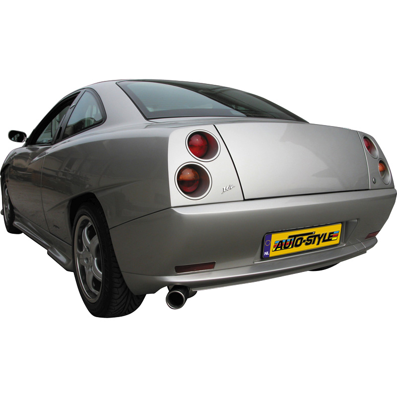 100% RVS Sportuitlaat  Fiat Coupe 1.8 16v (131pk) 1997- 102mm