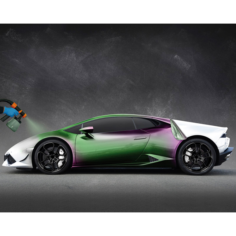 Foliatec Car Body Spray Film (Spuitfolie) - magic groen (flipflop) metallic mat 1x5liter bus