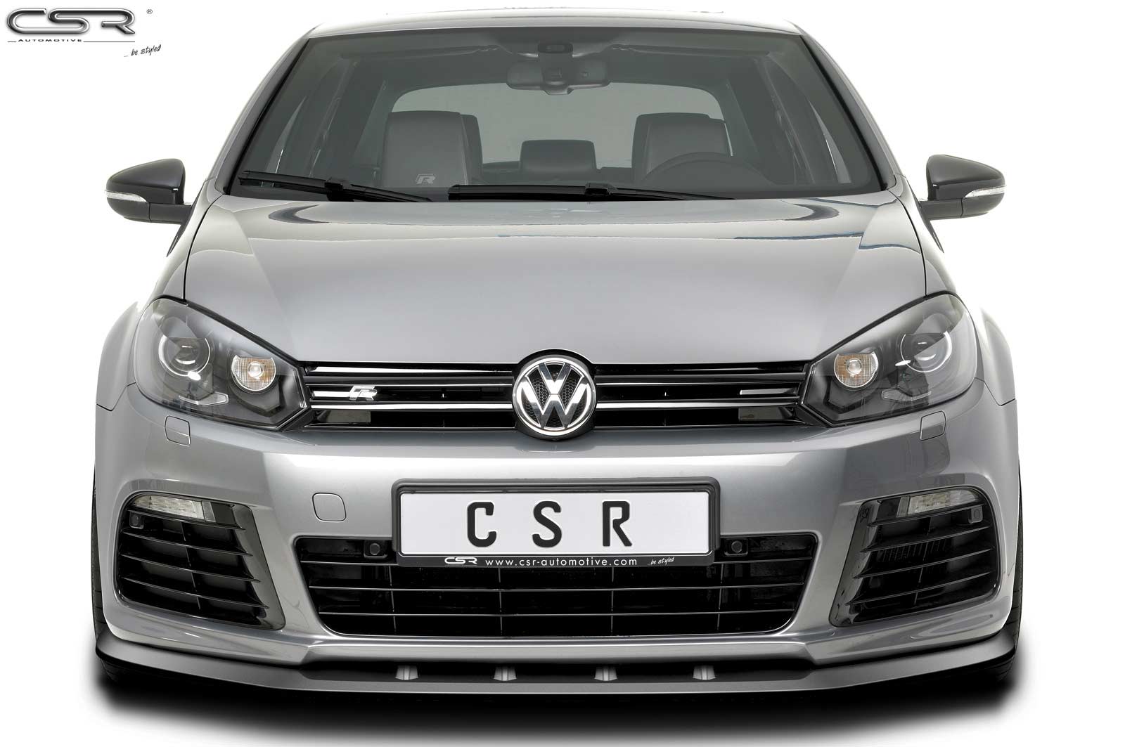 Voorspoiler VW Golf 6 R Glans Zwart – 12/2009–10/2012