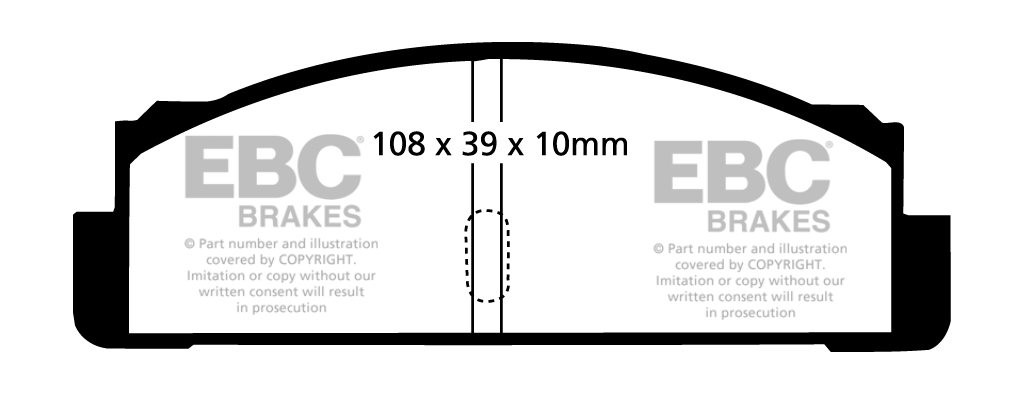 EBC Brakes FSO Polonez 1.9 D 91-94 Remblokken achterzijde greens