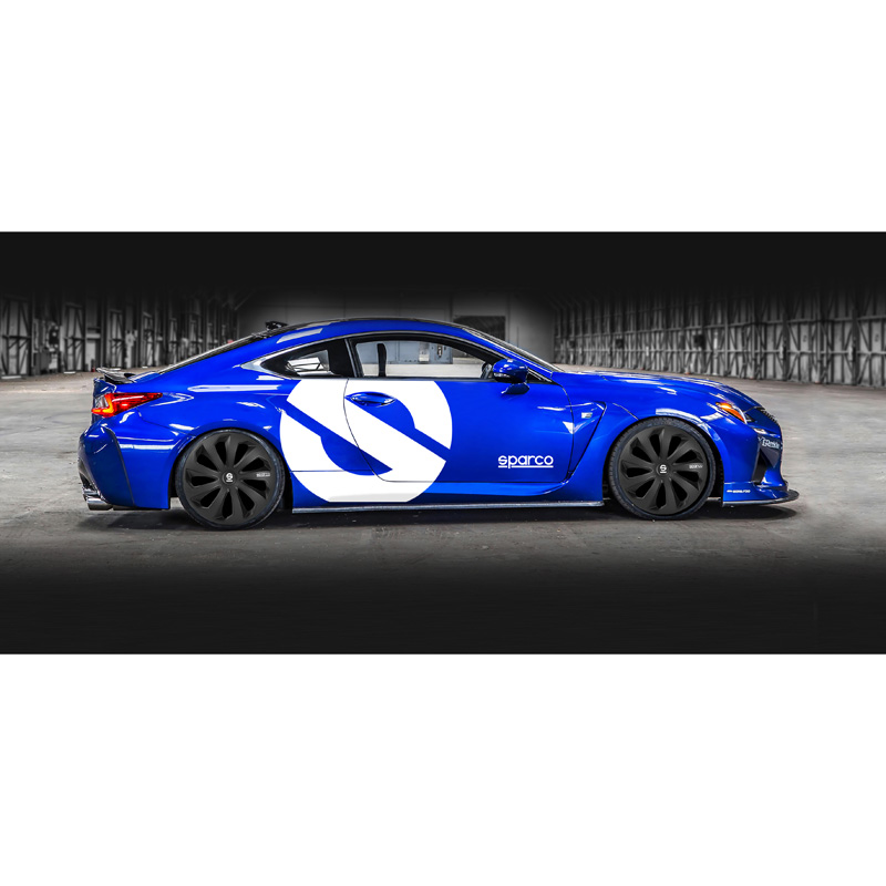 Sparco Wieldoppen Sicilia - 14-inch - Zwart/Carbon - Set van 4 stuks