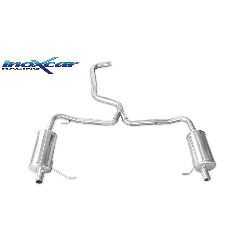 100% RVS Dubbele Sportuitlaat  Skoda Octavia RS 2.0 (245pk) 2020-