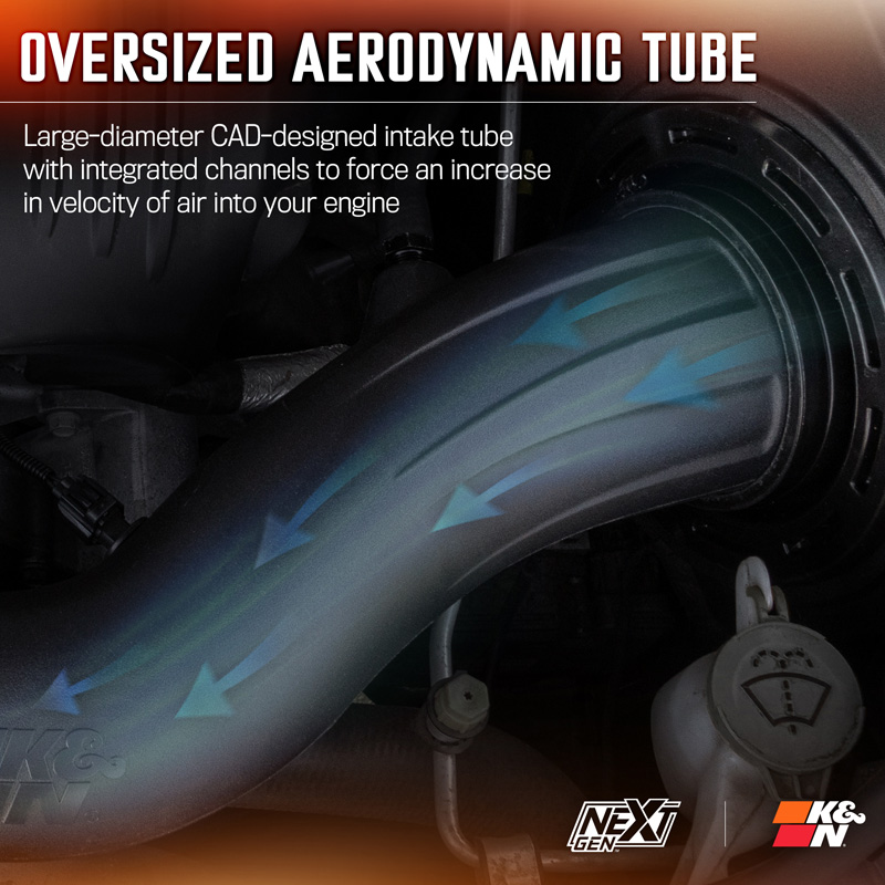 K&N NextGen Cold Air intake  Jeep Grand Cherokee & Dodge Durango 5.7L V8 2011-2025 (50-1563)